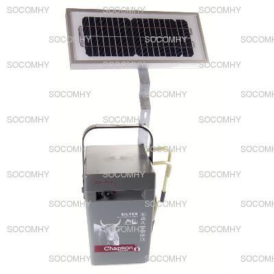 Électrificateur de clôture électrique solaire avec accumulateur gelifié