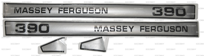 Kit autocollants latéraux pour Massey Ferguson Série 300 390