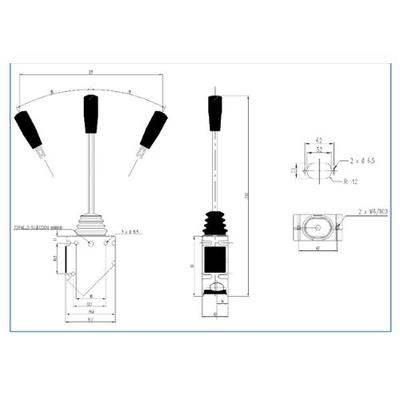 Câble de commande adaptable Kuhn A7060065, levier sans blocage-2