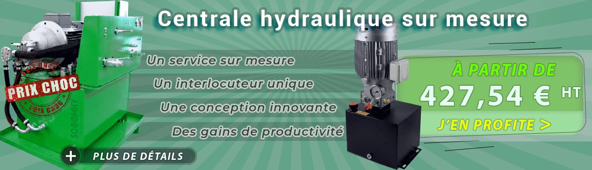 Centrale hydraulique sur mesure